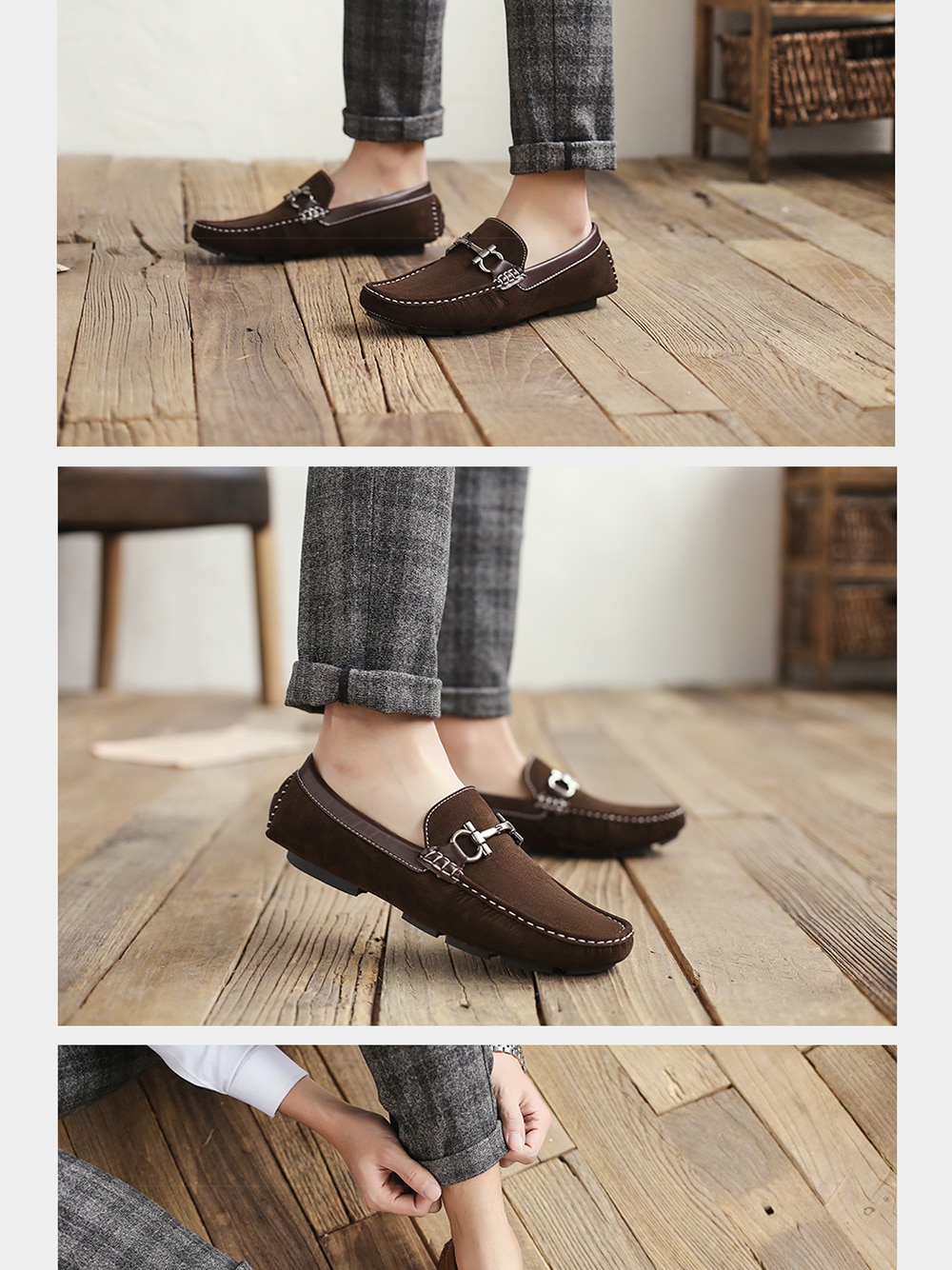 Men's Slip-On Vintage Loafers Men's Slip-On Vintage Loafers