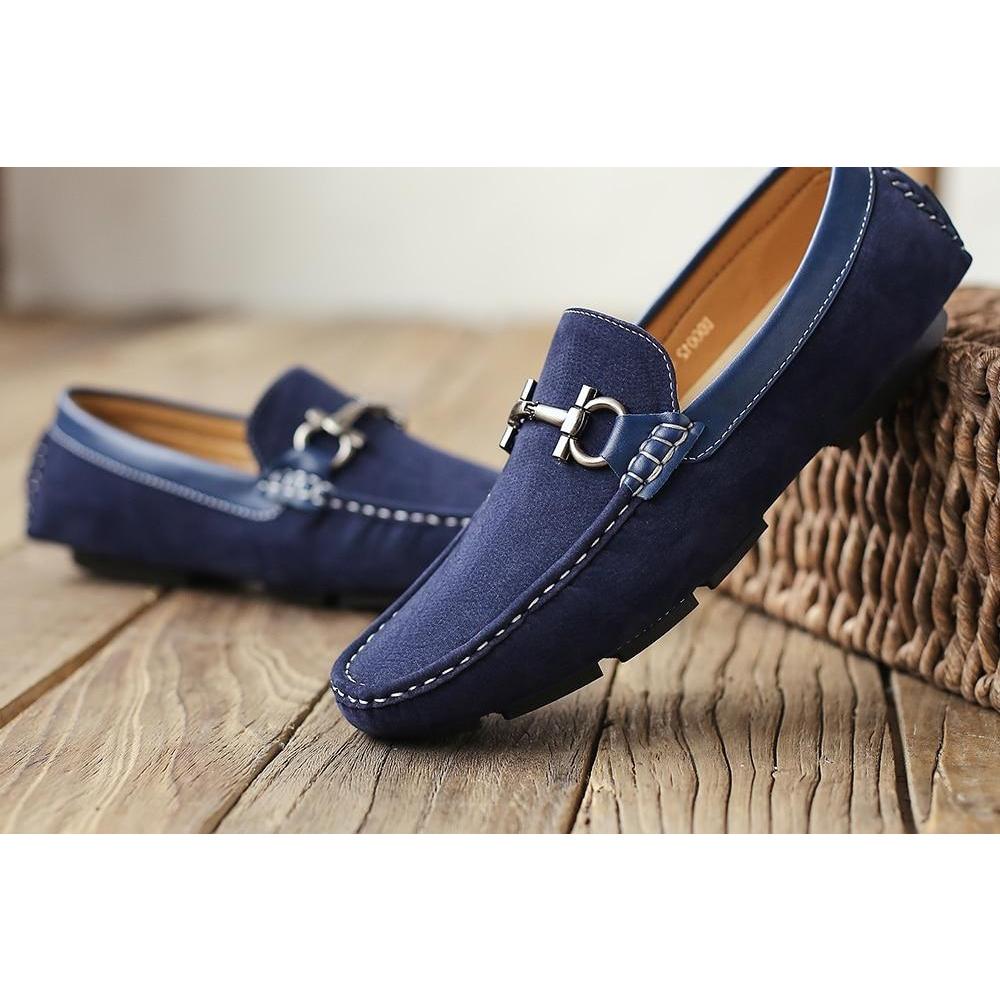 Men's Slip-On Vintage Loafers - Image 4