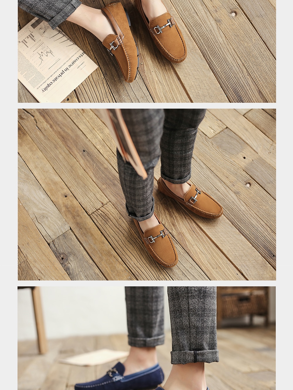 Men's Slip-On Vintage Loafers Men's Slip-On Vintage Loafers